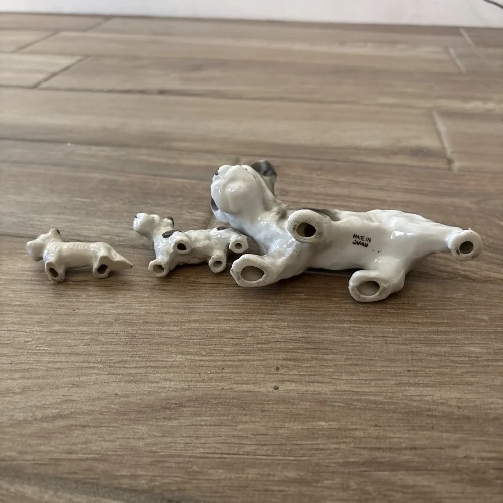 Porcelain Scottie‎ Dog Figurines Scottish Terriers (3 Total)